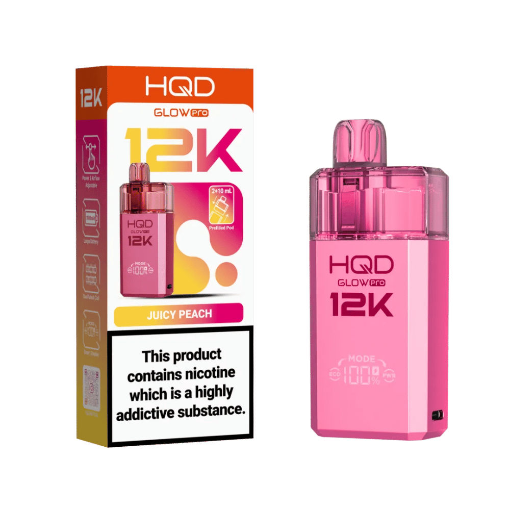 HQD Glow Pro 12K Prefilled Pod Kit Juicy Peach