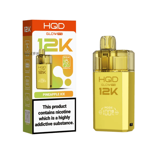 HQD Glow Pro 12K Prefilled Pod Kit Pineapple Ice
