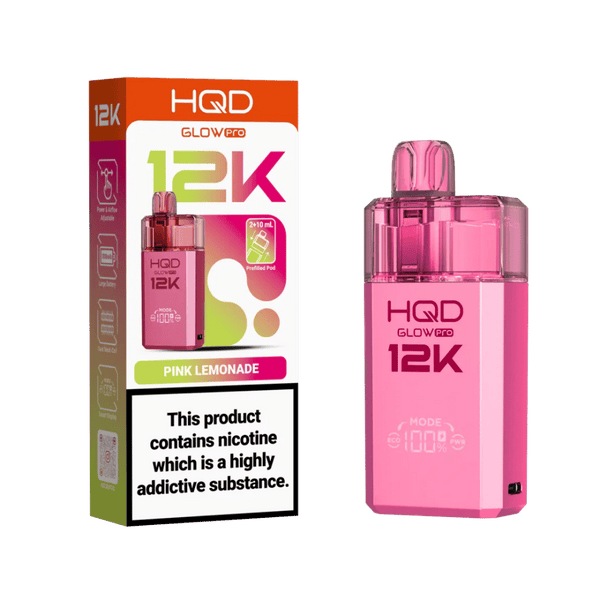 HQD Glow Pro 12K Prefilled Pod Kit Pink Lemonade