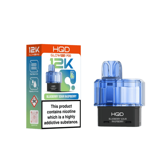HQD Glow Pro 12K Refill Pod Blueberry Sour Raspberry