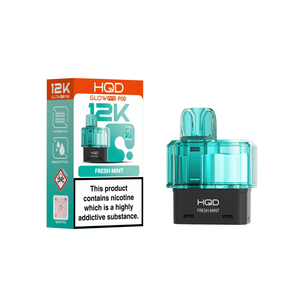 HQD Glow Pro 12K Refill Pod Fresh Mint