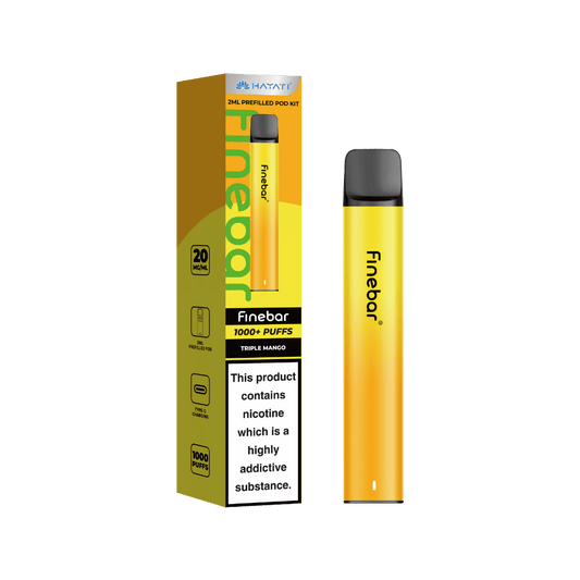 Hayati Finebar 1000 Puffs Prefilled Pod Kit Triple Mango