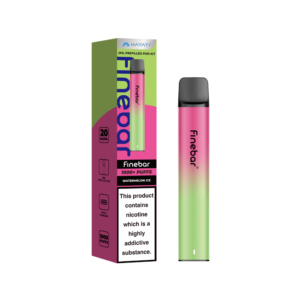 Hayati Finebar 1000 Puffs Prefilled Pod Kit Watermelon Ice