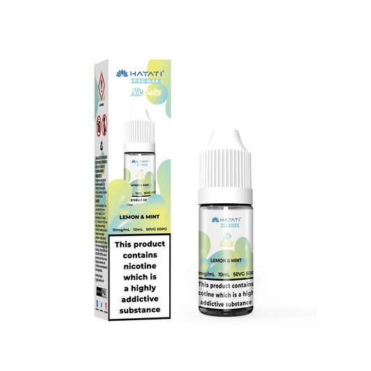 Hayati Pro Max Nic Salt E-Liquid Lemon Mint