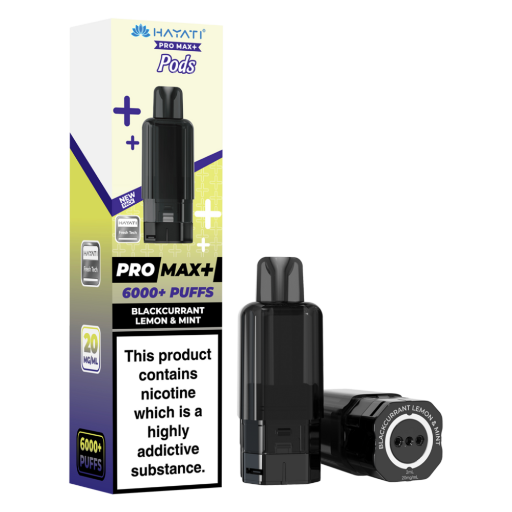 Hayati Pro Max Plus 6000 Prefilled Pod Blackcurrant Lemon & Mint