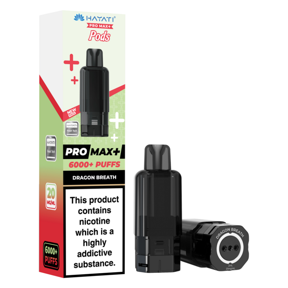 Hayati Pro Max Plus 6000 Prefilled Pod Dragon Breath