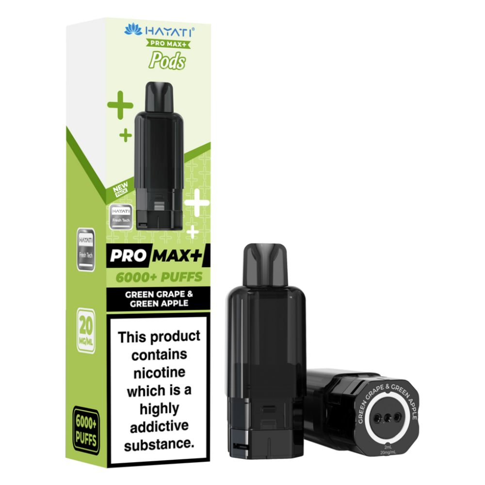 Hayati Pro Max Plus 6000 Prefilled Pod Green Grape & Green Apple