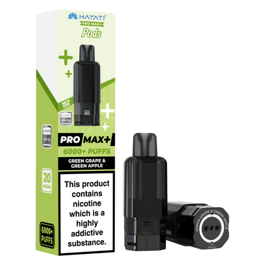 Hayati Pro Max Plus 6000 Prefilled Pod Green Grape & Green Apple