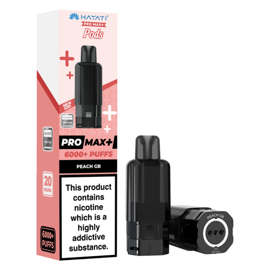 Hayati Pro Max Plus 6000 Prefilled Pod Peach GB