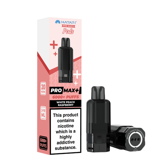 Hayati Pro Max Plus 6000 Prefilled Pod White Peach Raspberry