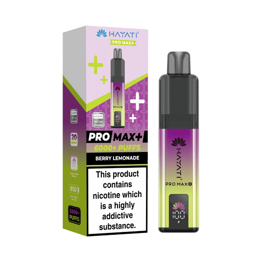 Hayati Pro Max Plus 6000 Puffs Berry Lemonade