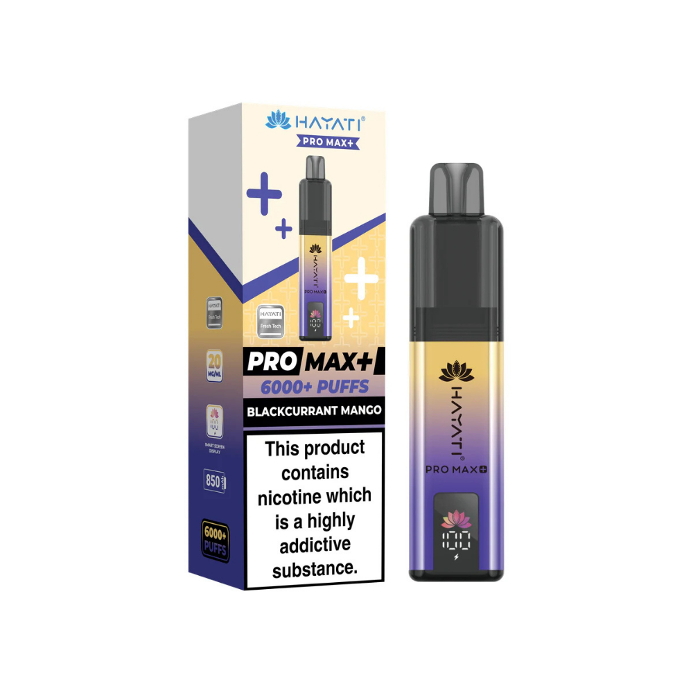 Hayati Pro Max Plus 6000 Puffs Blackcurrant Mango