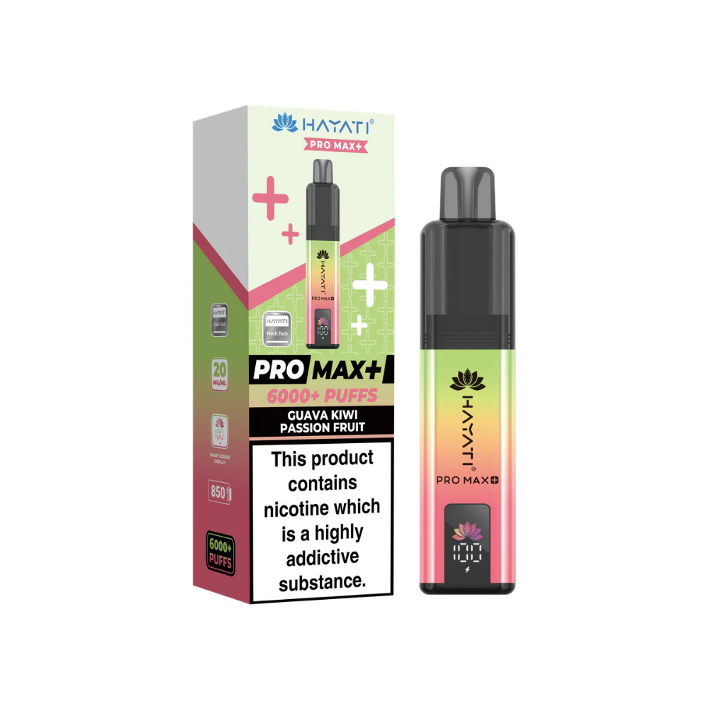 Hayati Pro Max Plus 6000 Puffs Guava Kiwi Passion Fruit