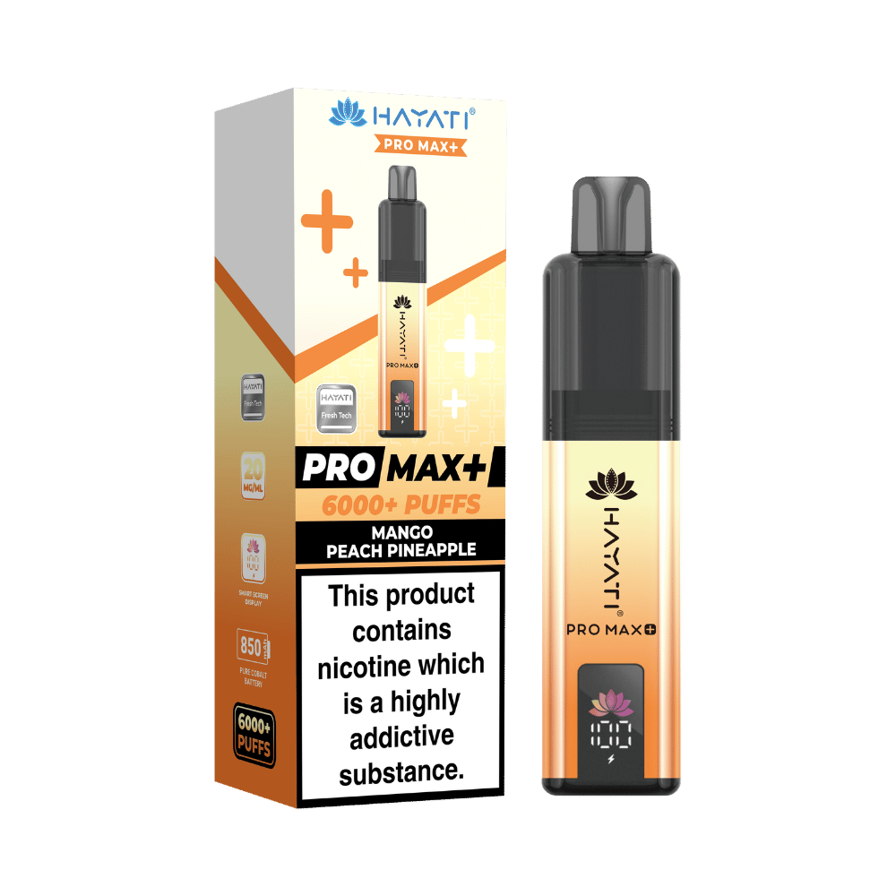 Hayati Pro Max Plus 6000 Puffs Mango Peach Pineapple