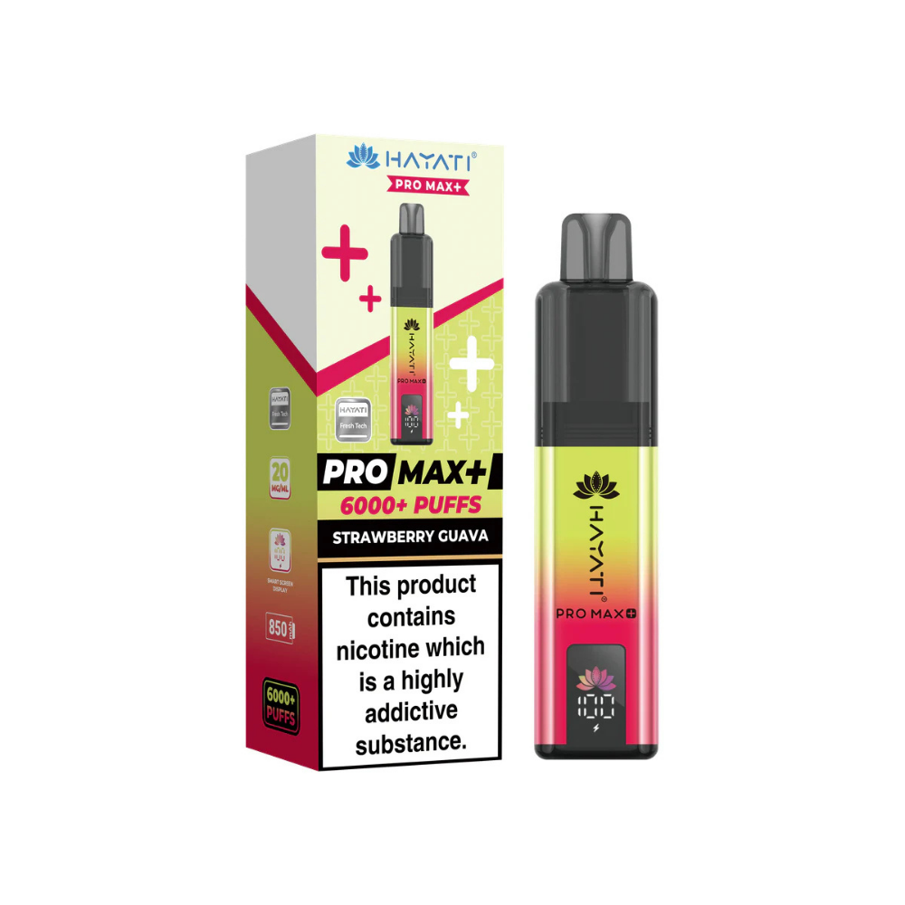Hayati Pro Max Plus 6000 Puffs Strawberry Guava
