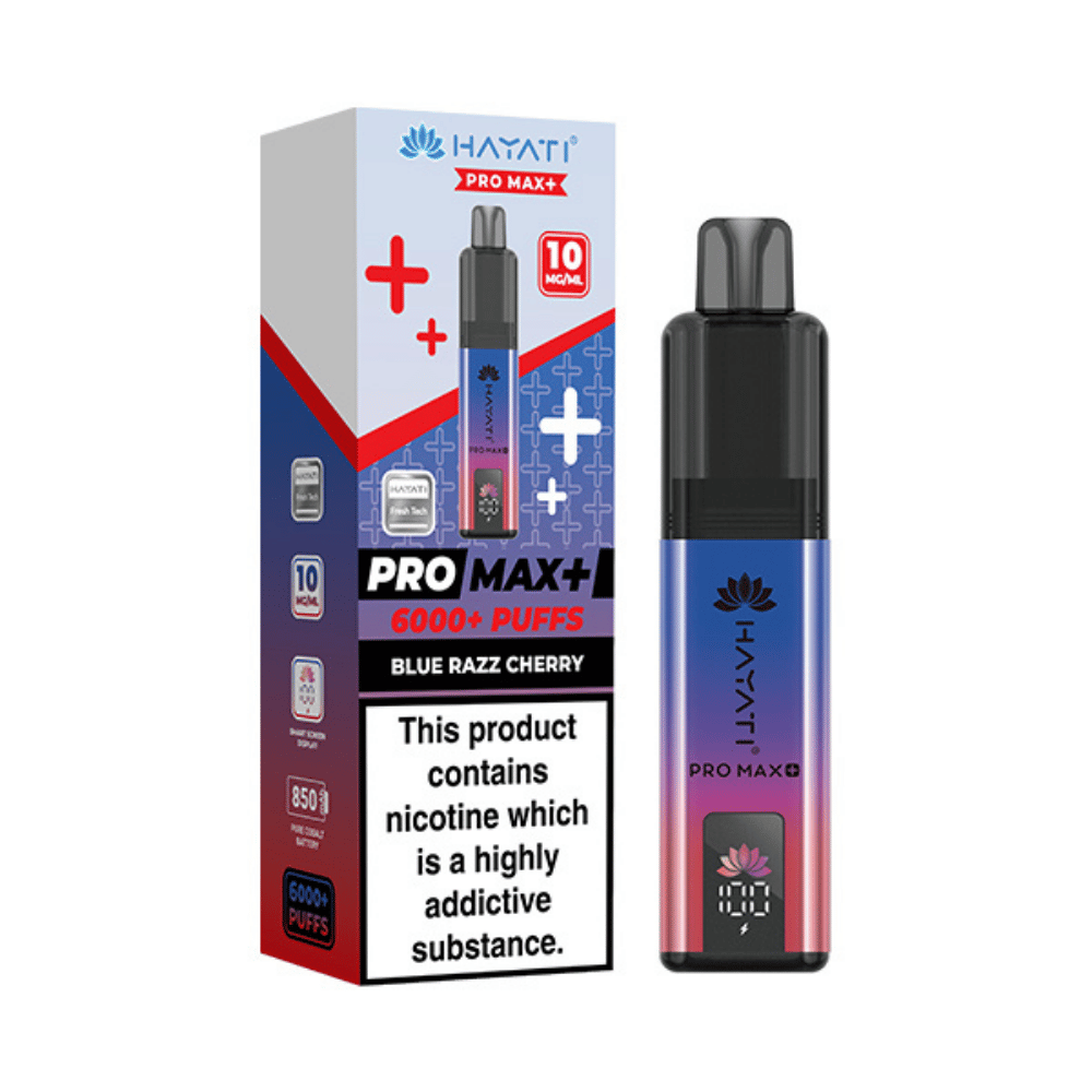 Hayati Pro Max Plus 6000 Puffs 10mg Blue Razz Cherry