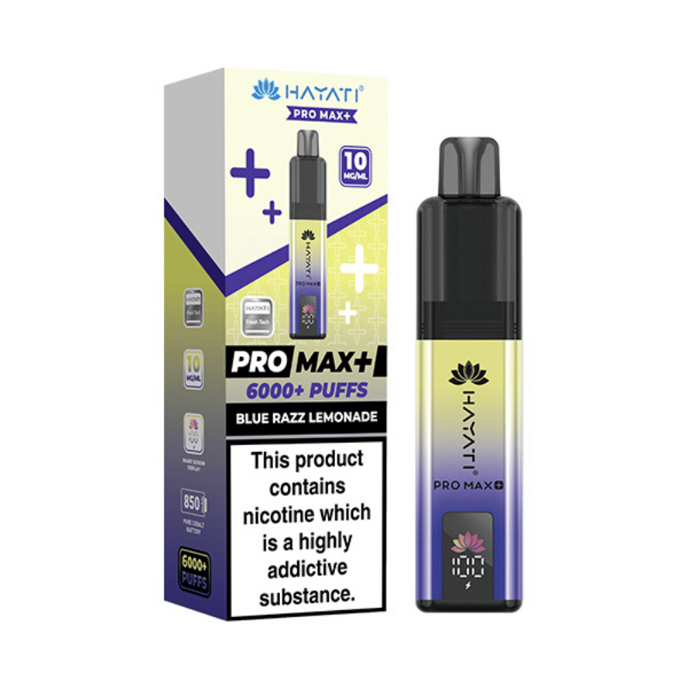 Hayati Pro Max Plus 6000 Puffs 10mg Blue Razz Lemonade