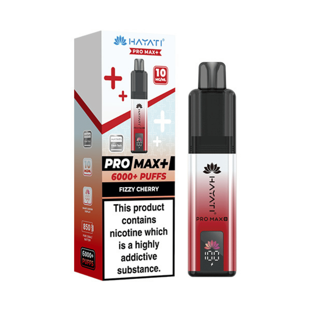 Hayati Pro Max Plus 6000 Puffs 10mg Fizzy Cherry
