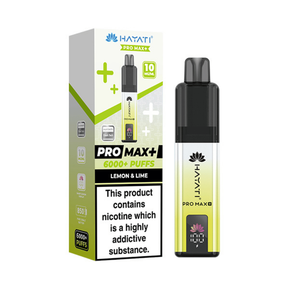 Hayati Pro Max Plus 6000 Puffs 10mg Lemon & Lime