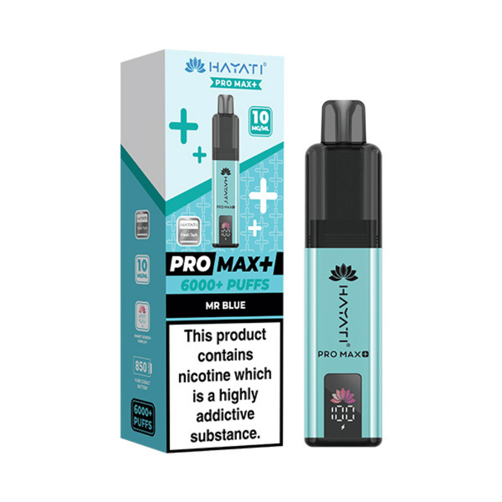 Hayati Pro Max Plus 6000 Puffs 10mg Mr Blue