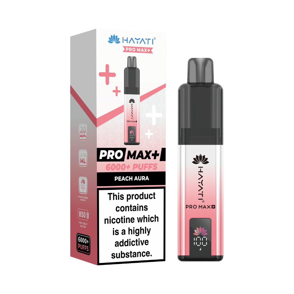 Hayati Pro Max Plus 6000 Puffs Peach Aura