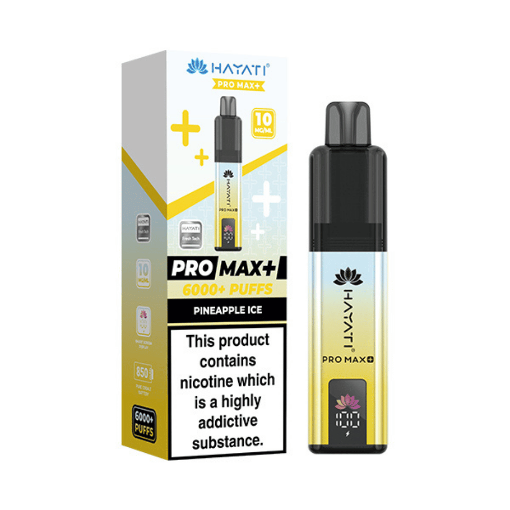 Hayati Pro Max Plus 6000 Puffs 10mg Pineapple Ice