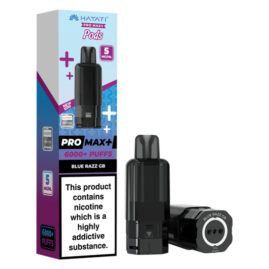 Hayati Pro Max Plus 6000 Prefilled Pod 5mg Blue Razz GB