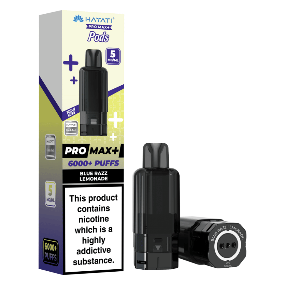Hayati Pro Max Plus 6000 Prefilled Pod 5mg Blue Razz Lemonade