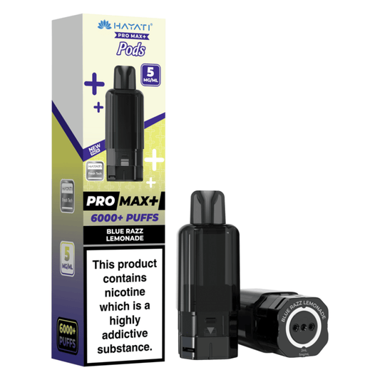 Hayati Pro Max Plus 6000 Prefilled Pod 5mg Blue Razz Lemonade