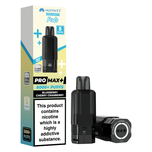 Hayati Pro Max Plus 6000 Prefilled Pod 5mg Blueberry Cherry Cranberry