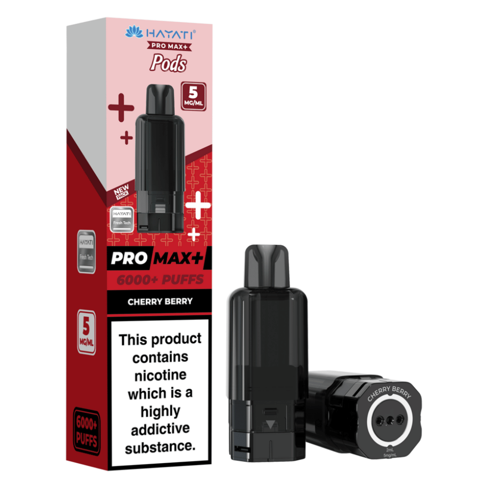 Hayati Pro Max Plus 6000 Prefilled Pod 5mg Cherry Berry
