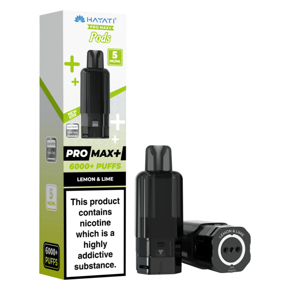 Hayati Pro Max Plus 6000 Prefilled Pod 5mg Lemon Lime