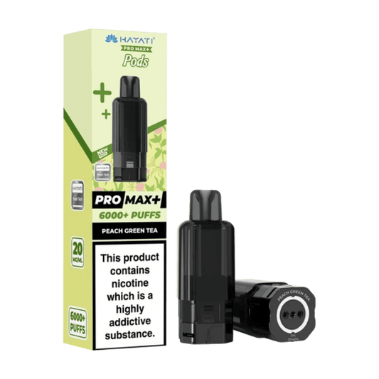 Hayati Pro Max Plus Pods Peach Green Tea