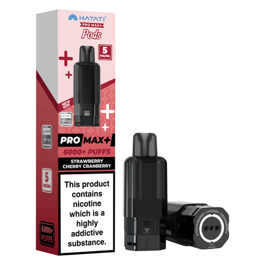 Hayati Pro Max Plus 6000 Prefilled Pod 5mg Strawberry Cherry Cranberry