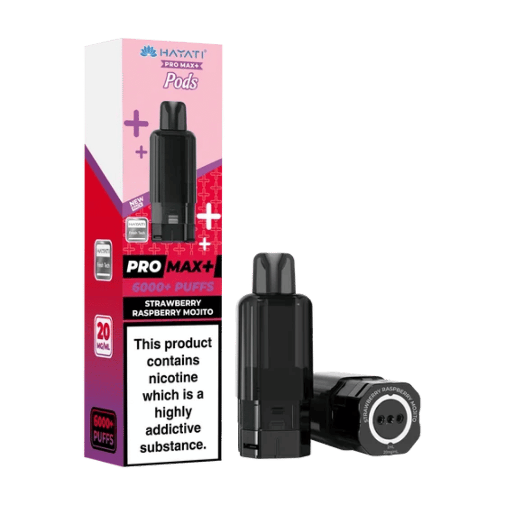 Hayati Pro Max Plus Pods Strawberry Raspberry Mojito