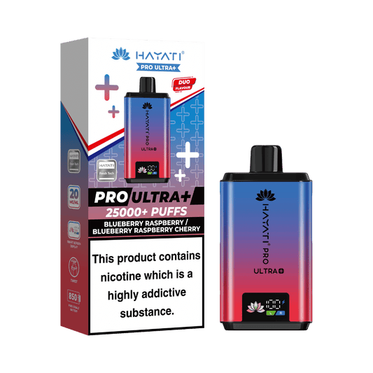Hayati Pro Ultra Plus 25k Puffs Vape Kit Blueberry Raspberry / Blueberry Raspberry Cherry