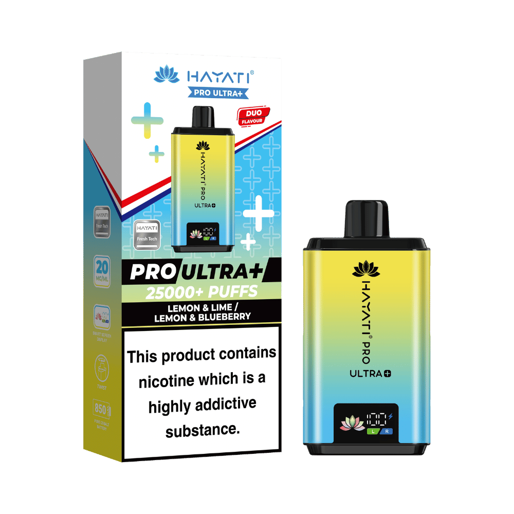 Hayati Pro Ultra Plus 25k Puffs Vape Kit Lemon & Lime / Lemon & Blueberry