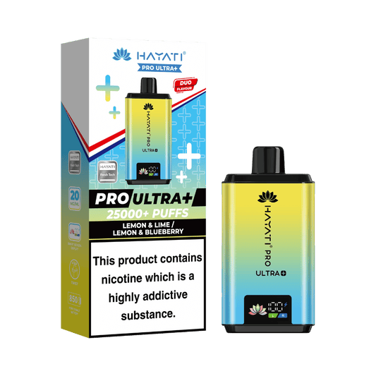 Hayati Pro Ultra Plus 25k Puffs Vape Kit Lemon & Lime / Lemon & Blueberry