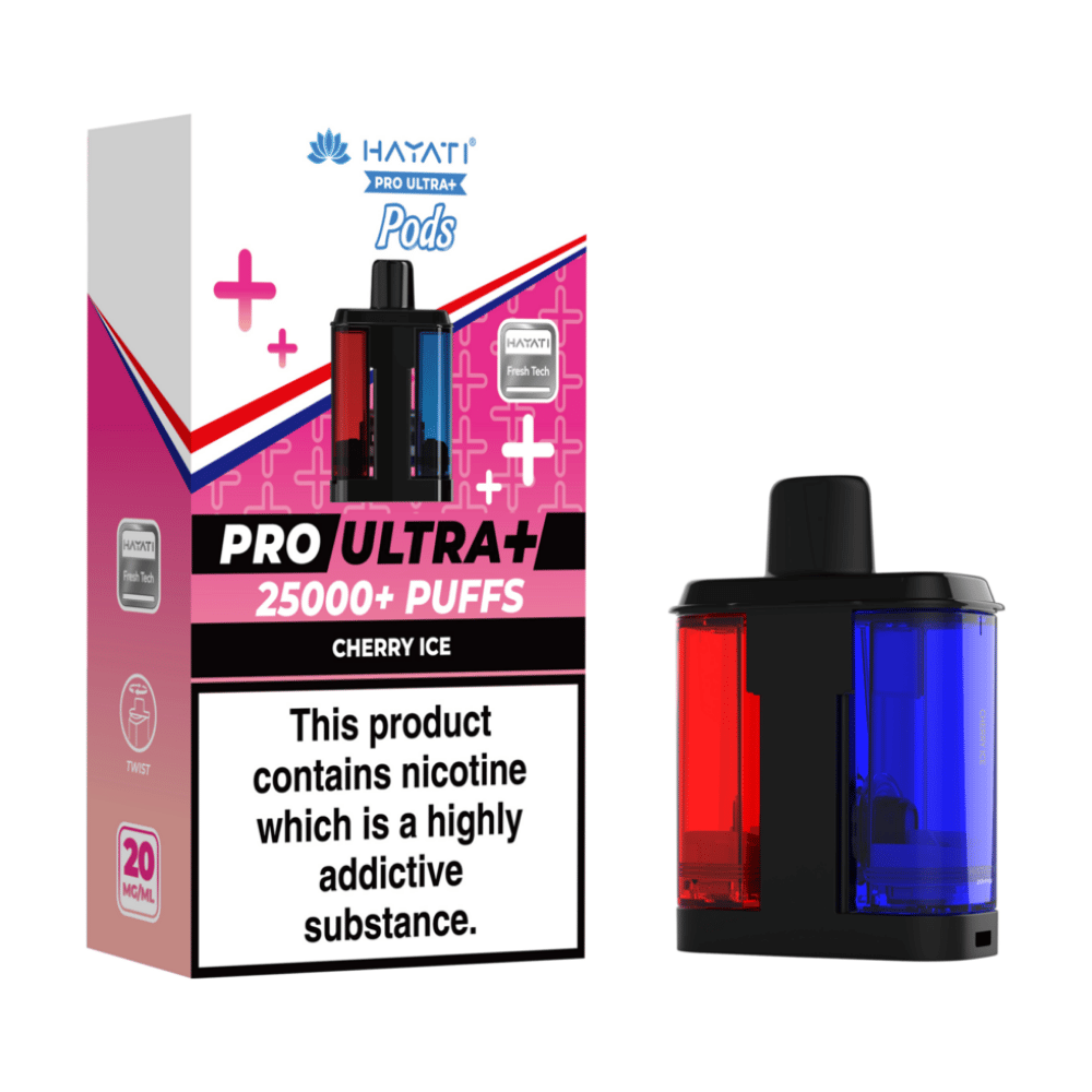 Hayati Pro Ultra Plus 25k Prefilled Pods Cherry Ice