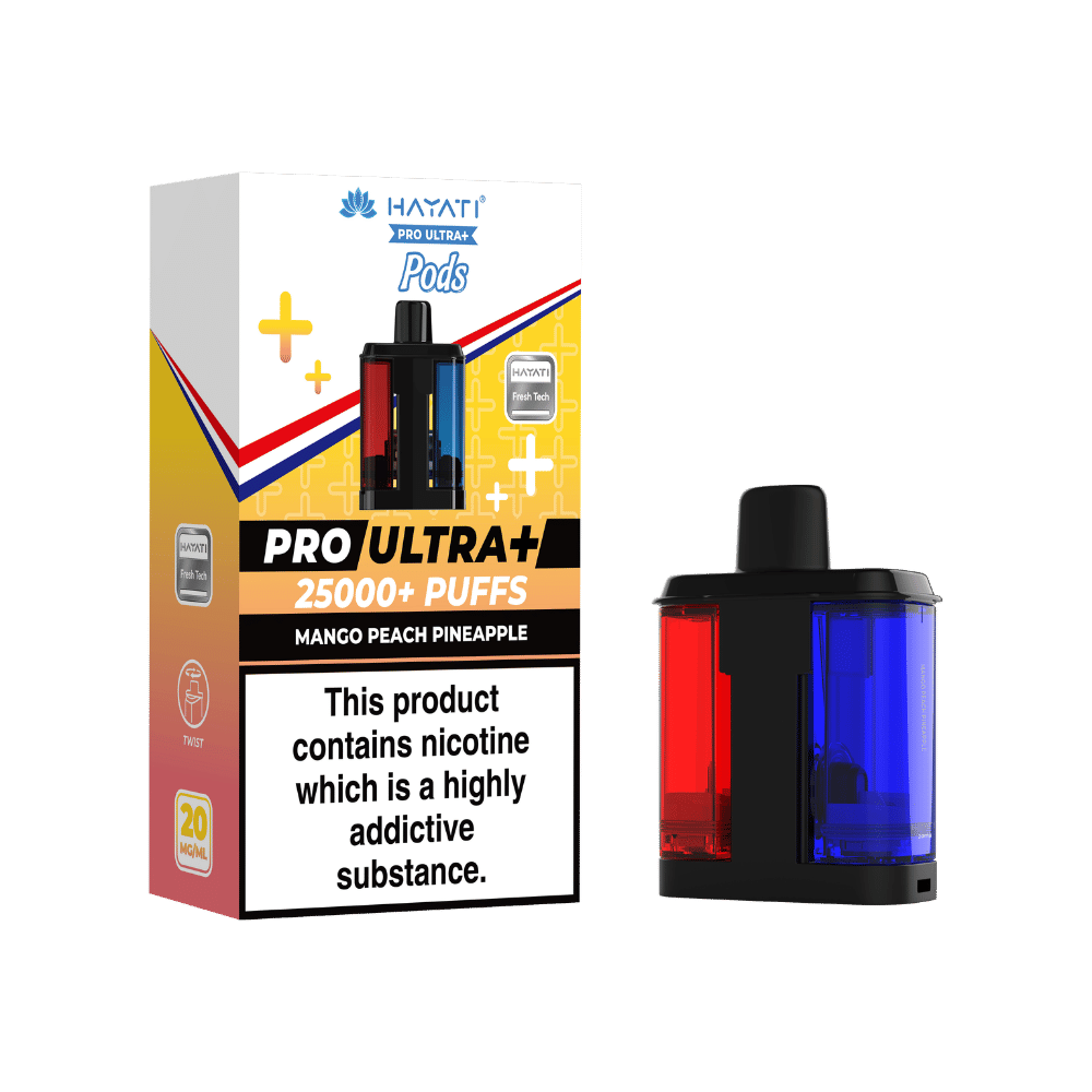 Hayati Pro Ultra Plus 25K Prefilled Pods Mango Peach Pineapple