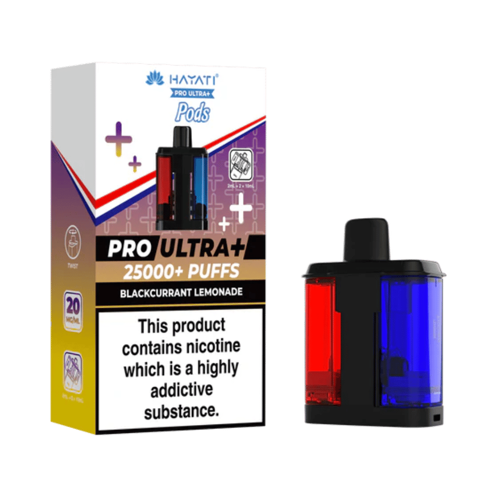 Hayati Pro Ultra Plus 25K Pods Blackcurrant Lemonade | 2 For 14