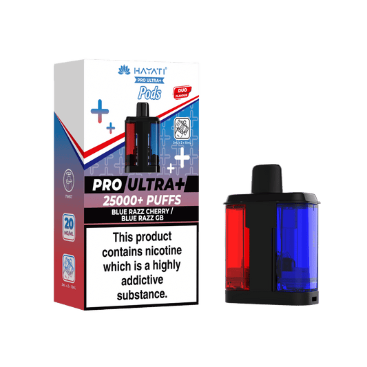 Hayati Pro Ultra Plus 25k Prefilled Pods Blue Razz Cherry / Blue Razz GB