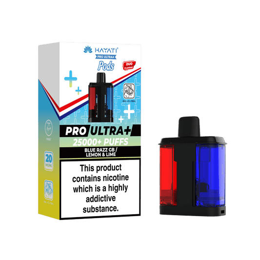 Hayati Pro Ultra Plus 25k Prefilled Pods Blue Razz GB / Lemon Lime