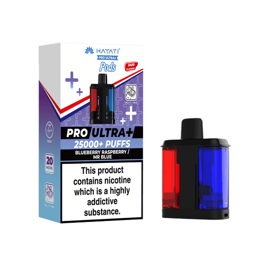 Hayati Pro Ultra Plus 25k Prefilled Pods Blueberry Raspberry / Mr Blue