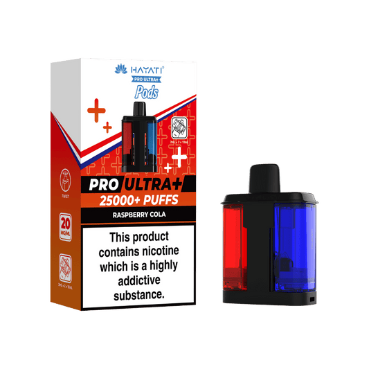 Hayati Pro Ultra Plus 25k Prefilled Pods Raspberry Cola