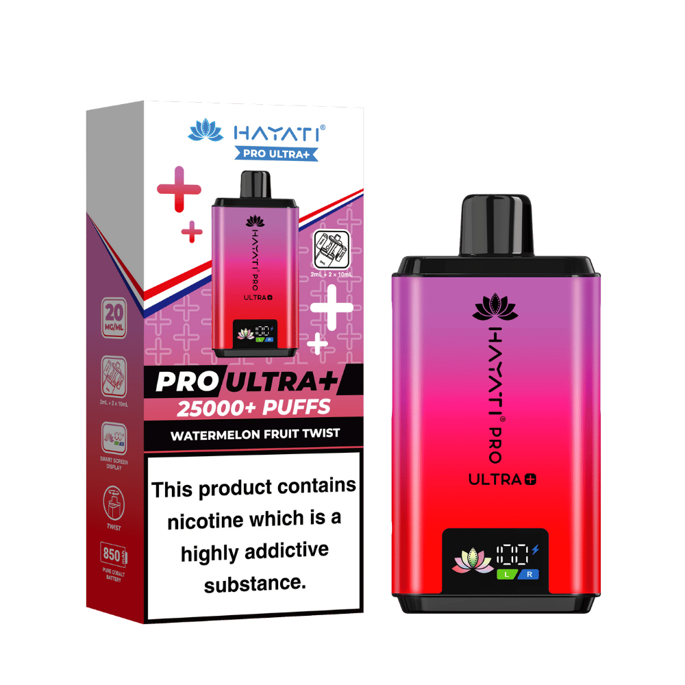 Hayati Pro Ultra Plus 25k Puffs Vape Kit Watermelon Fruit Twist
