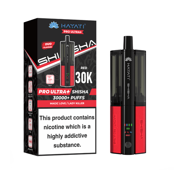 Hayati Pro Ultra Plus Shisha 30000 Prefilled Pod Kit Magic Love / Lady Killer Hayati Pro Ultra Plus Shisha 30000 Prefilled Pod Kit Magic Love / Lady Killer