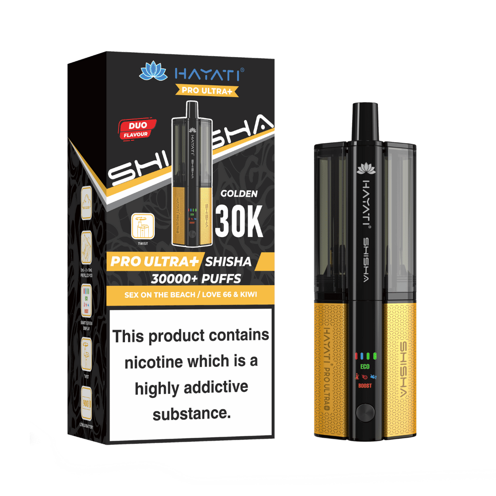 Hayati Pro Ultra Plus Shisha 30000 Prefilled Pod Kit Sex On The Beach / Love 66 & Kiwi
