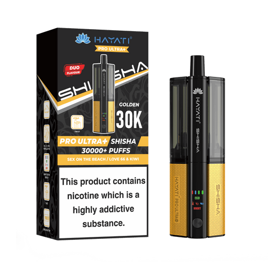 Hayati Pro Ultra Plus Shisha 30000 Prefilled Pod Kit Sex On The Beach / Love 66 & Kiwi