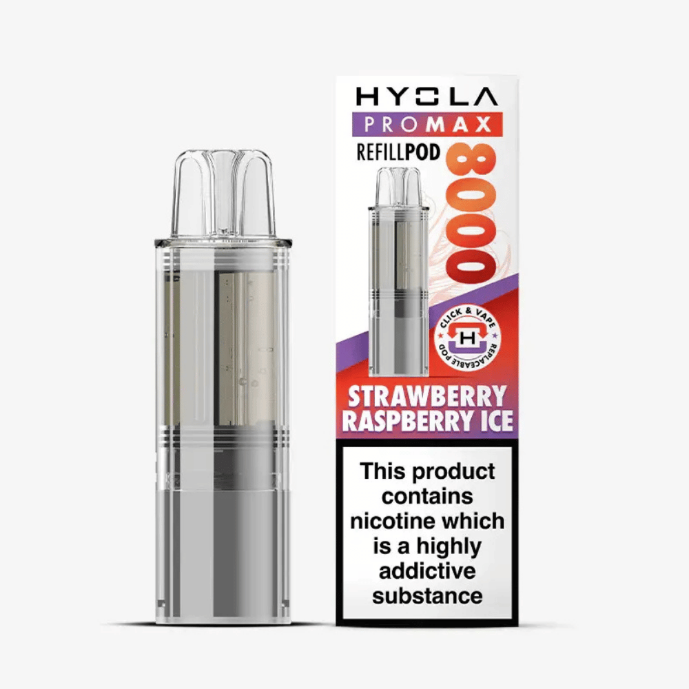 Hyola Pro Max 8000 Prefilled Pod Strawberry Raspberry Ice